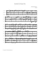 Interlude for Clarinet Trio